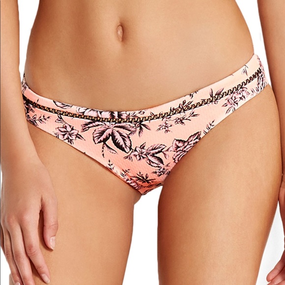 Never Been Worn Seafolly Peach Floral Bikini - Picture 2 of 8